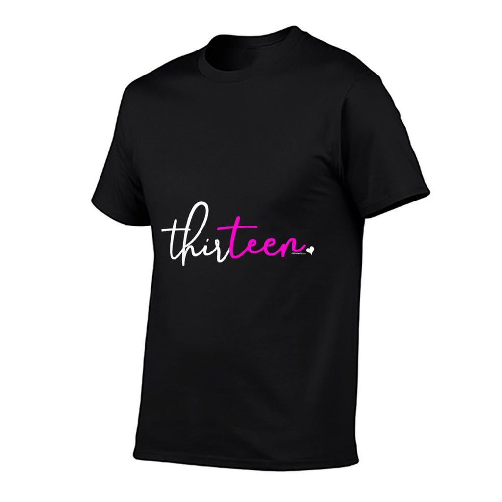13th Birthday Gifts Forn Girls 13 Year Old Thirteen Pink  Trendy Pattern T-Shirt