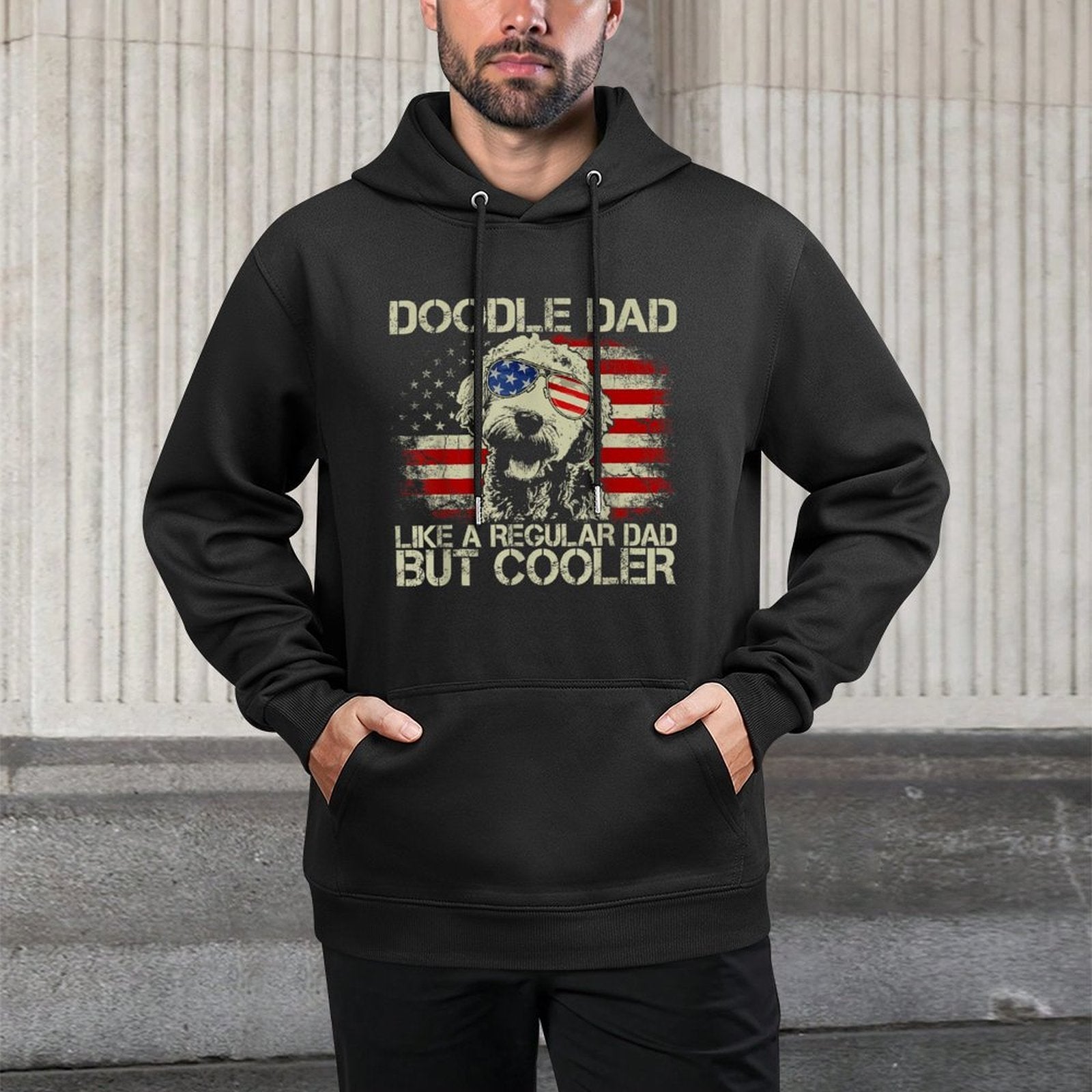 Doodle Dad Goldendoodle Regular Dad But Cooler American Unisex Design Hoodie