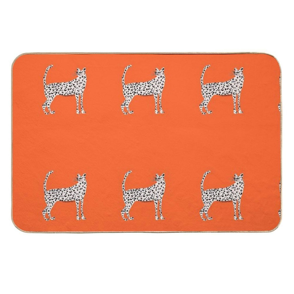 Pink Leopard  Pet-Safe Bath Mat