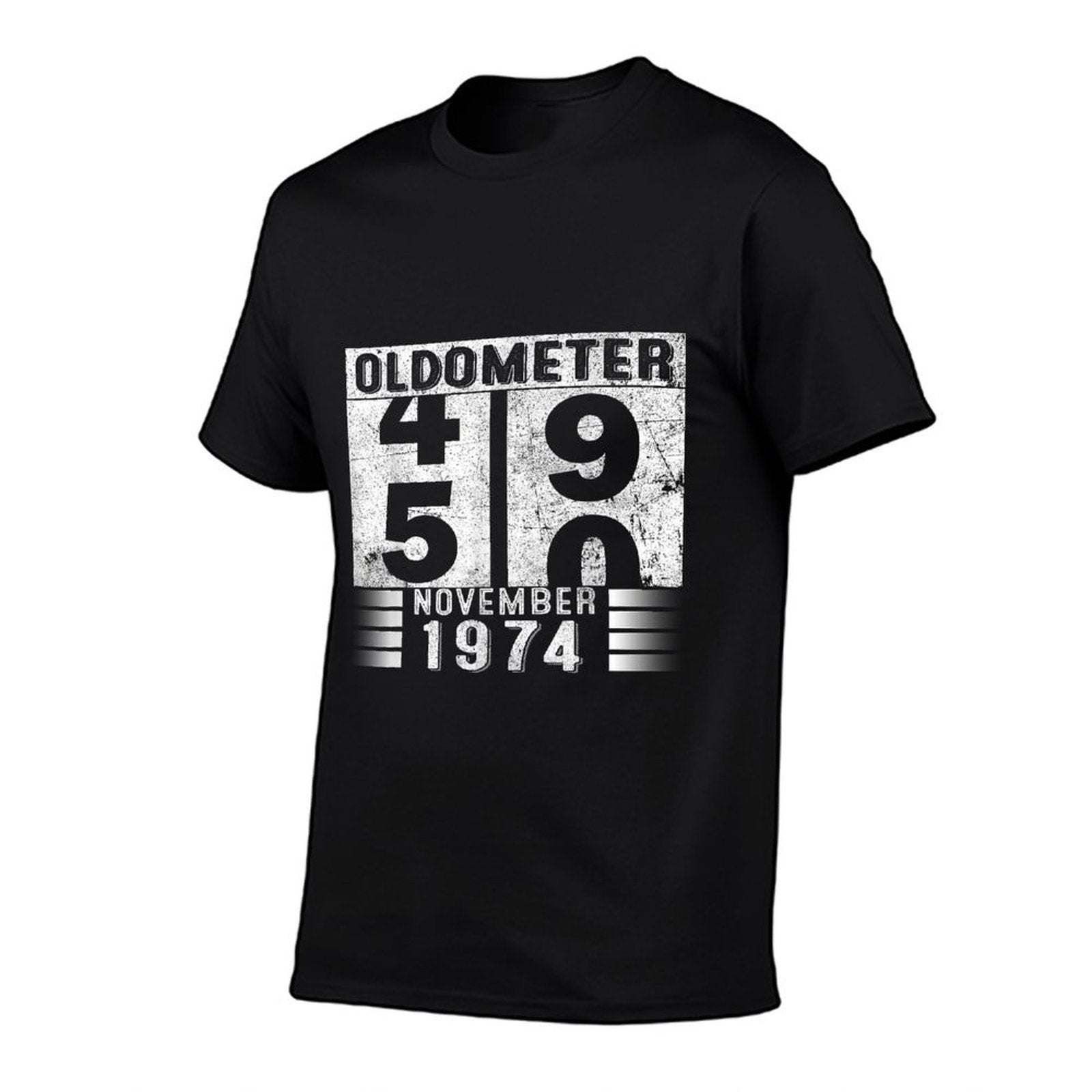 Oldometer 49-50 Born In November 1974 Funny 50th Birthday  Durable T-Shirt