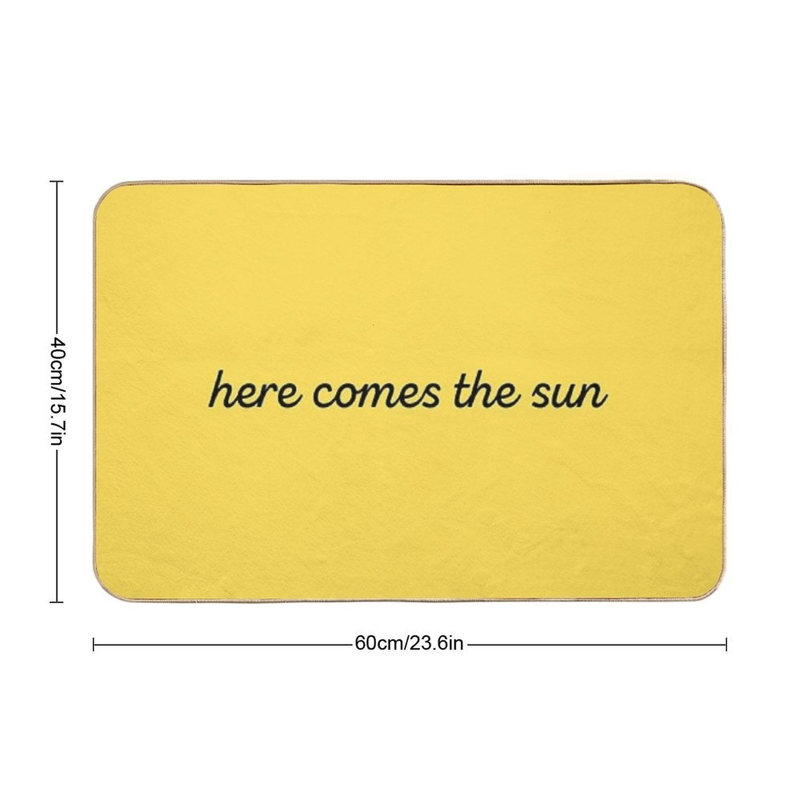 Here Comes The Sun  Pet-Safe Bath Mat