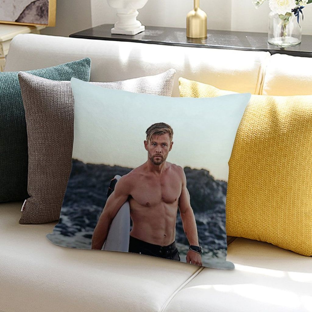 Chris Hemsworth Soft Skin-Friendly Throw Pillow