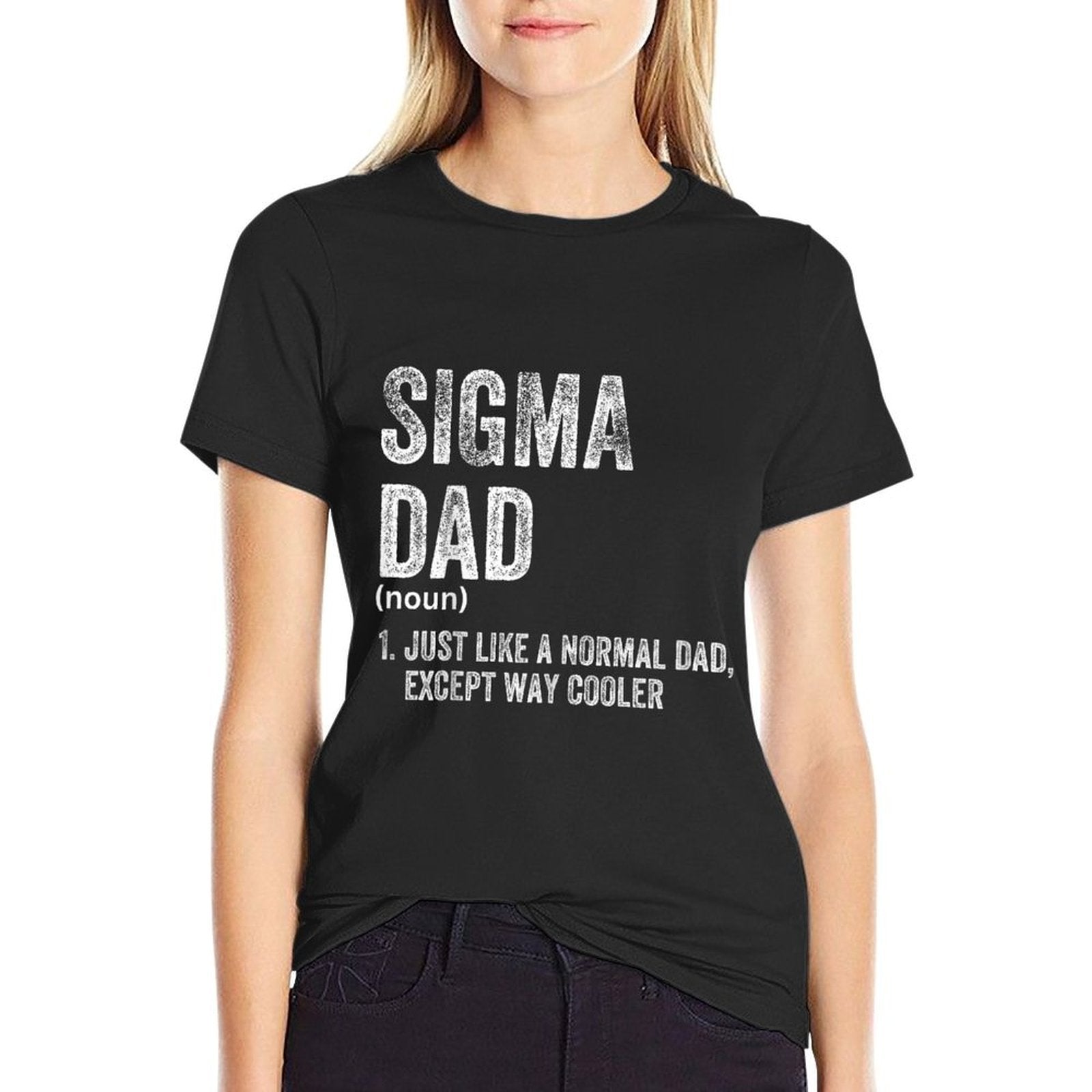 Sigma Dad Funny Meme Sigma  Trendy Pattern T-Shirt