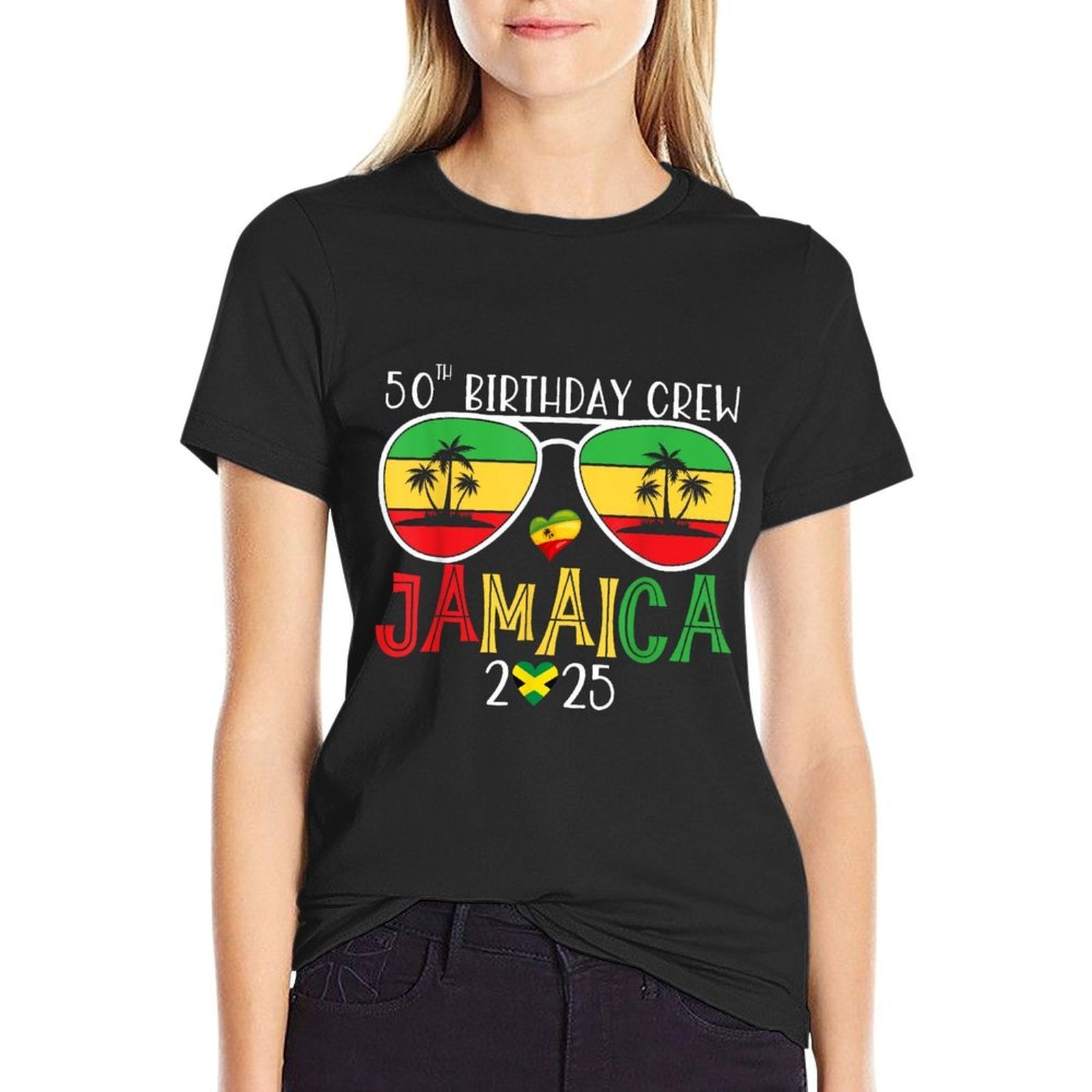 50th Birthday Crew Jamaica Trip 2025 50 Years Old Bday Party  Classic T-Shirt