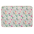 Floral Seamless Pattern  Pet-Safe Bath Mat