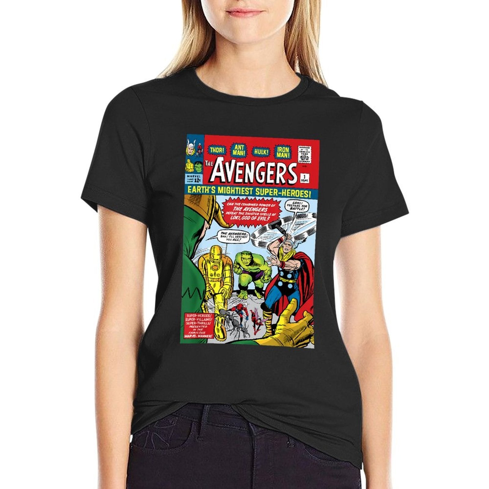 Marvel Avengers First Issue Comic Cover  Eco-friendly Material T-Shirt