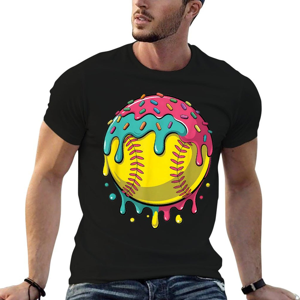 Softballn Girls Softball Stuff Softball Drip Girls  Tagless Design T-Shirt