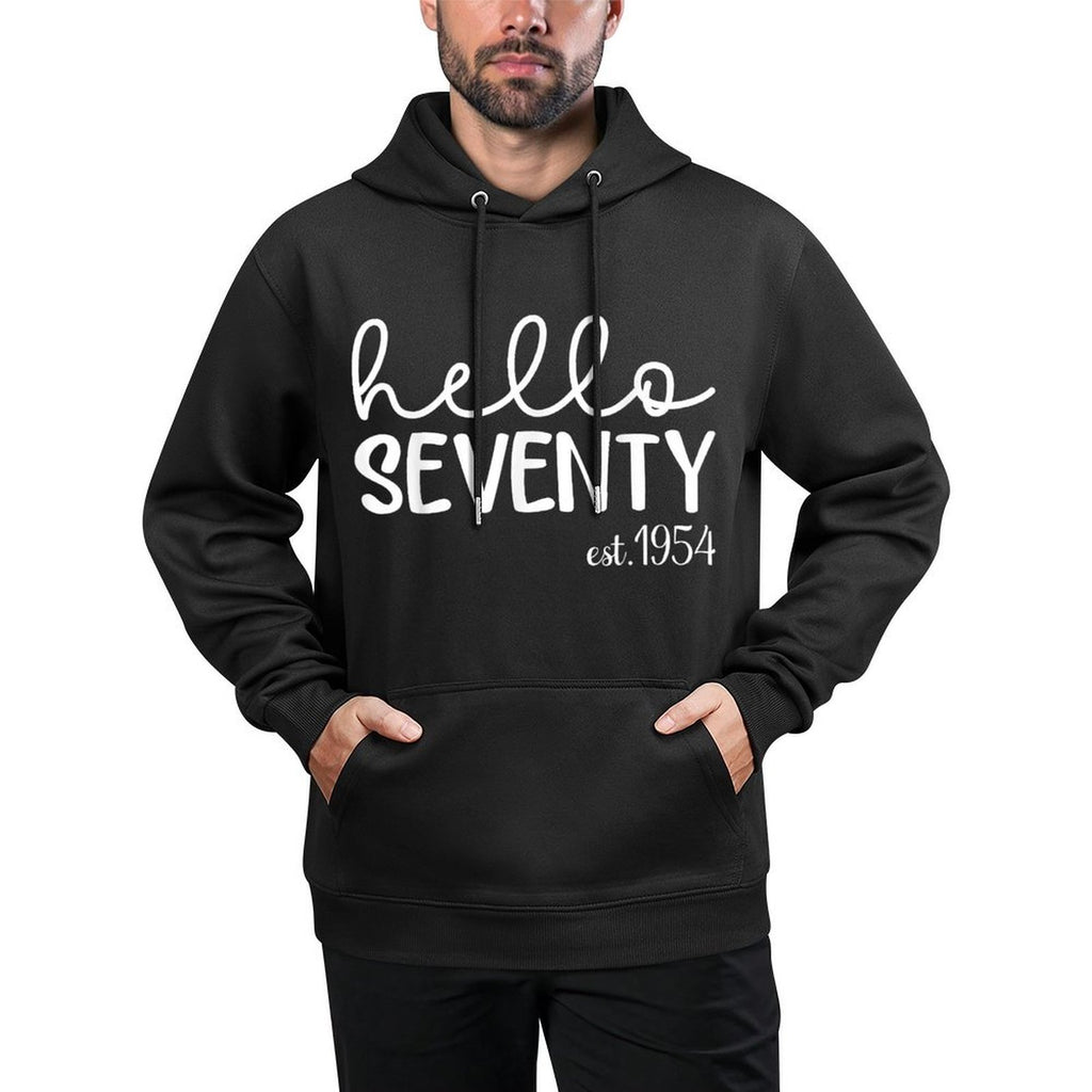Hello Seventy Est.1954, 70 Year Old Women 70th Birthday Versatile Streetwear Hoodie