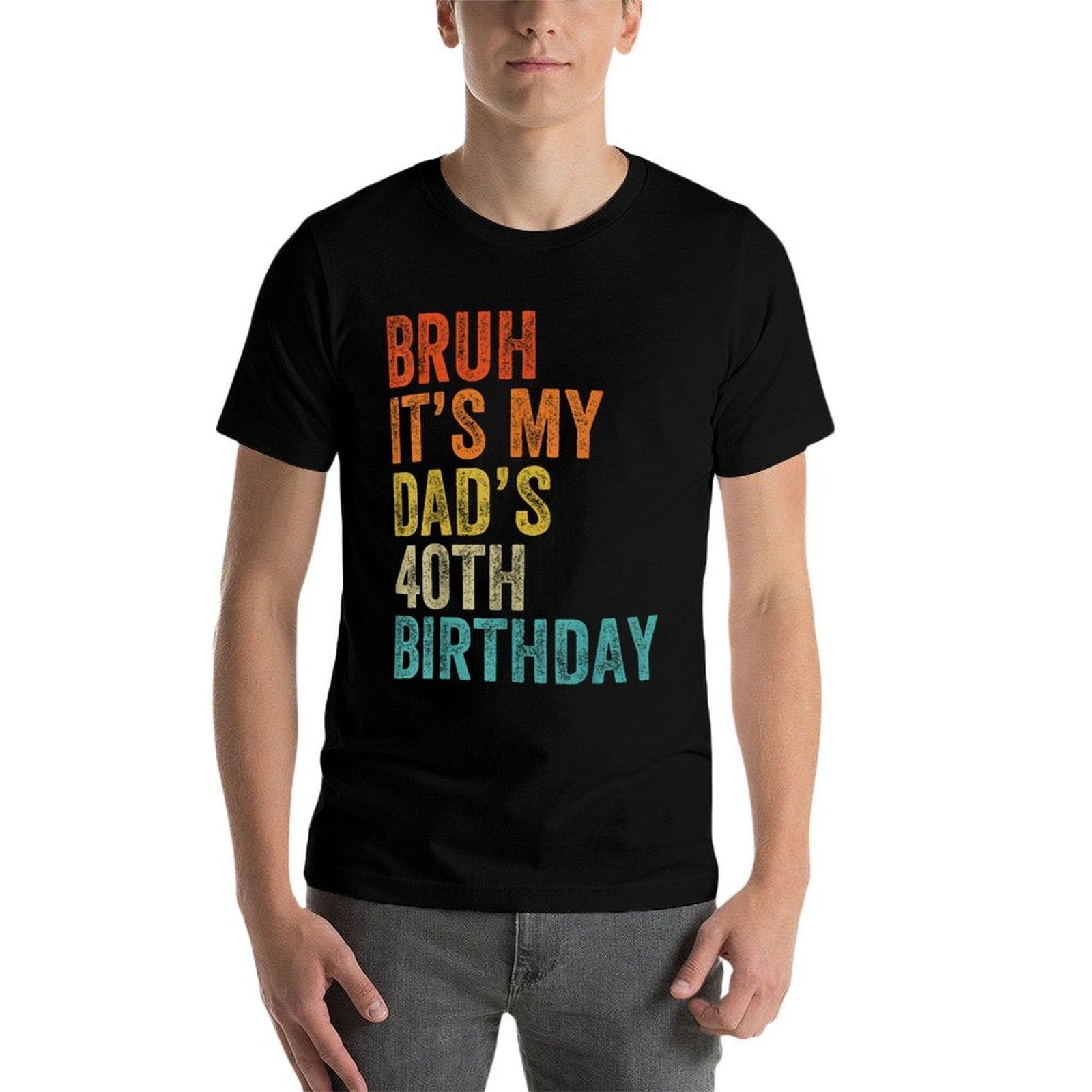 Bruh Its My Dads 40th Birthday 40 Years Old Dad Funny  Vintage-inspired T-Shirt