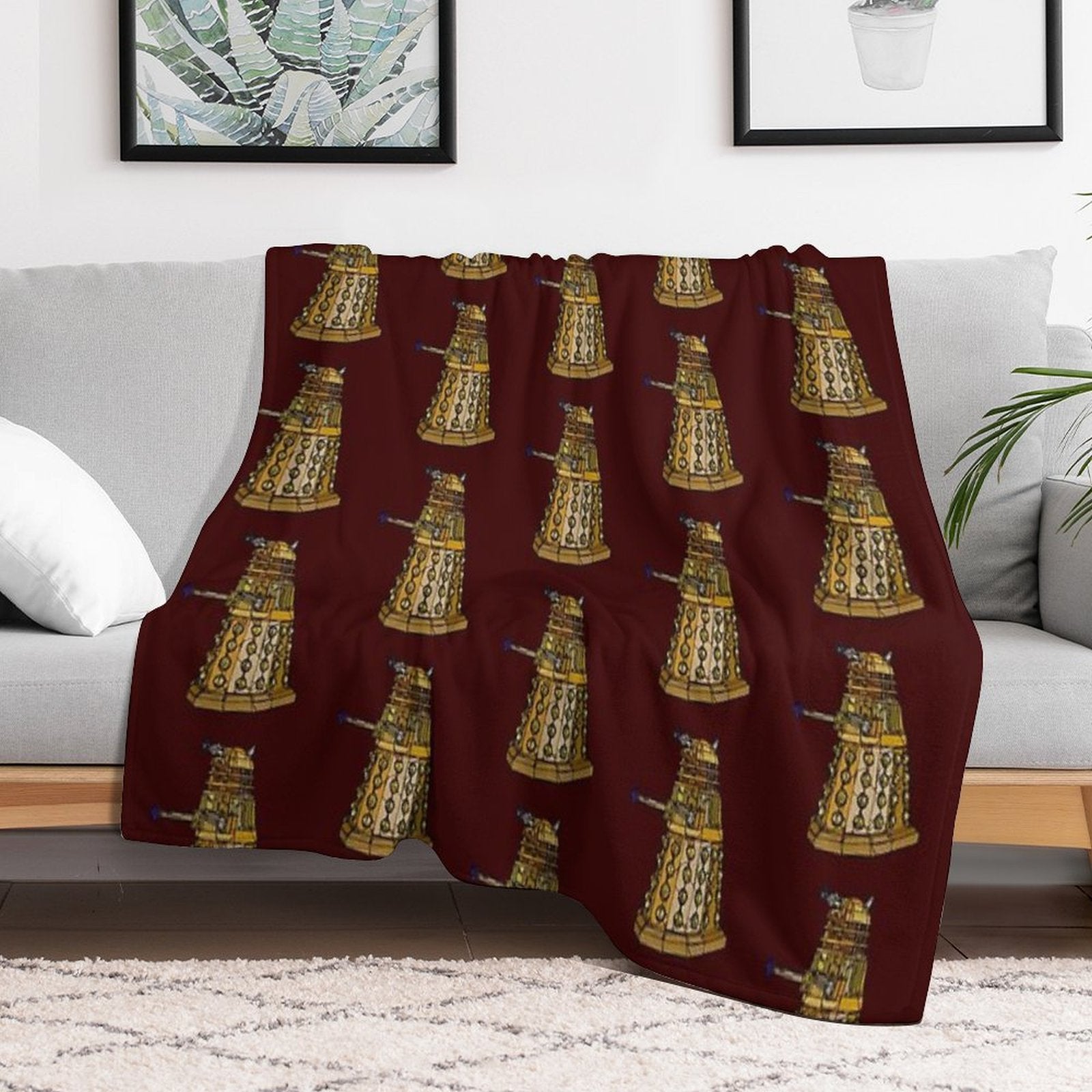 Exterminate - Mosaic of A Dalek-  Fan Art Anti-pilling Throw Blanket