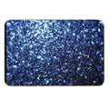 Dark Blue Faux Glitter Sparkles (Photo of Glitter - Not Reflective)  Odorless Bath Mat