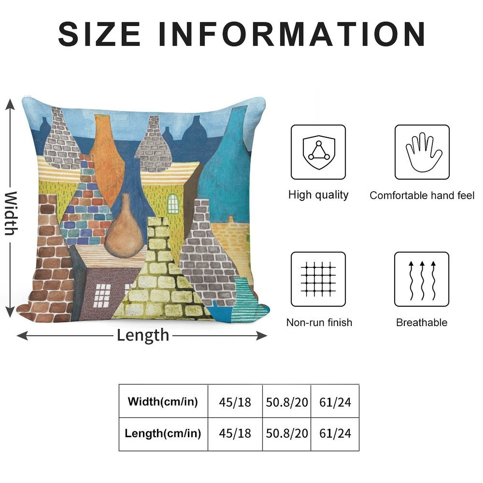 STOKE ON TRENT POTTERIES Soft Warmth Comfort Throw Pillow