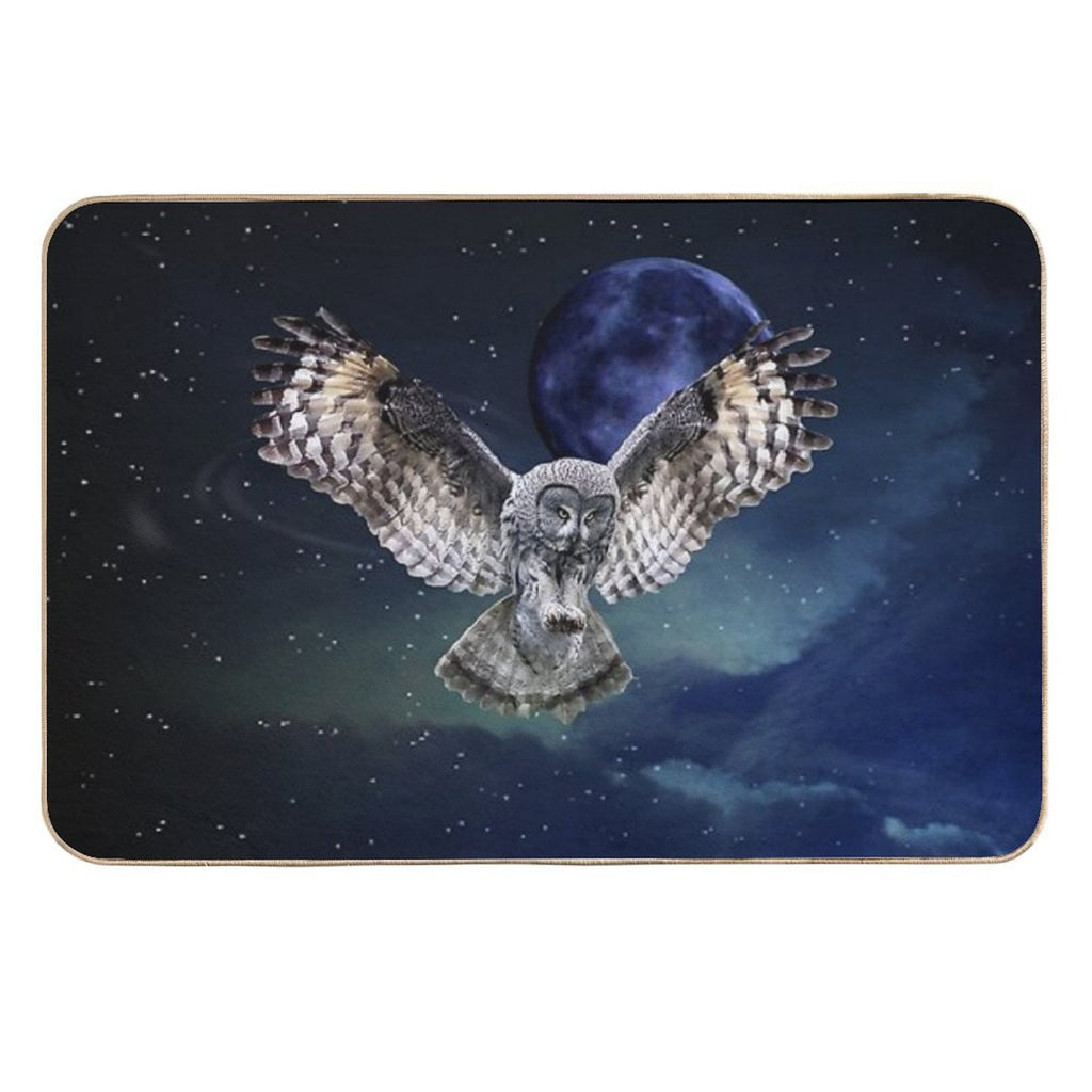 Owl in Flight  High-Traffic Bath Mat