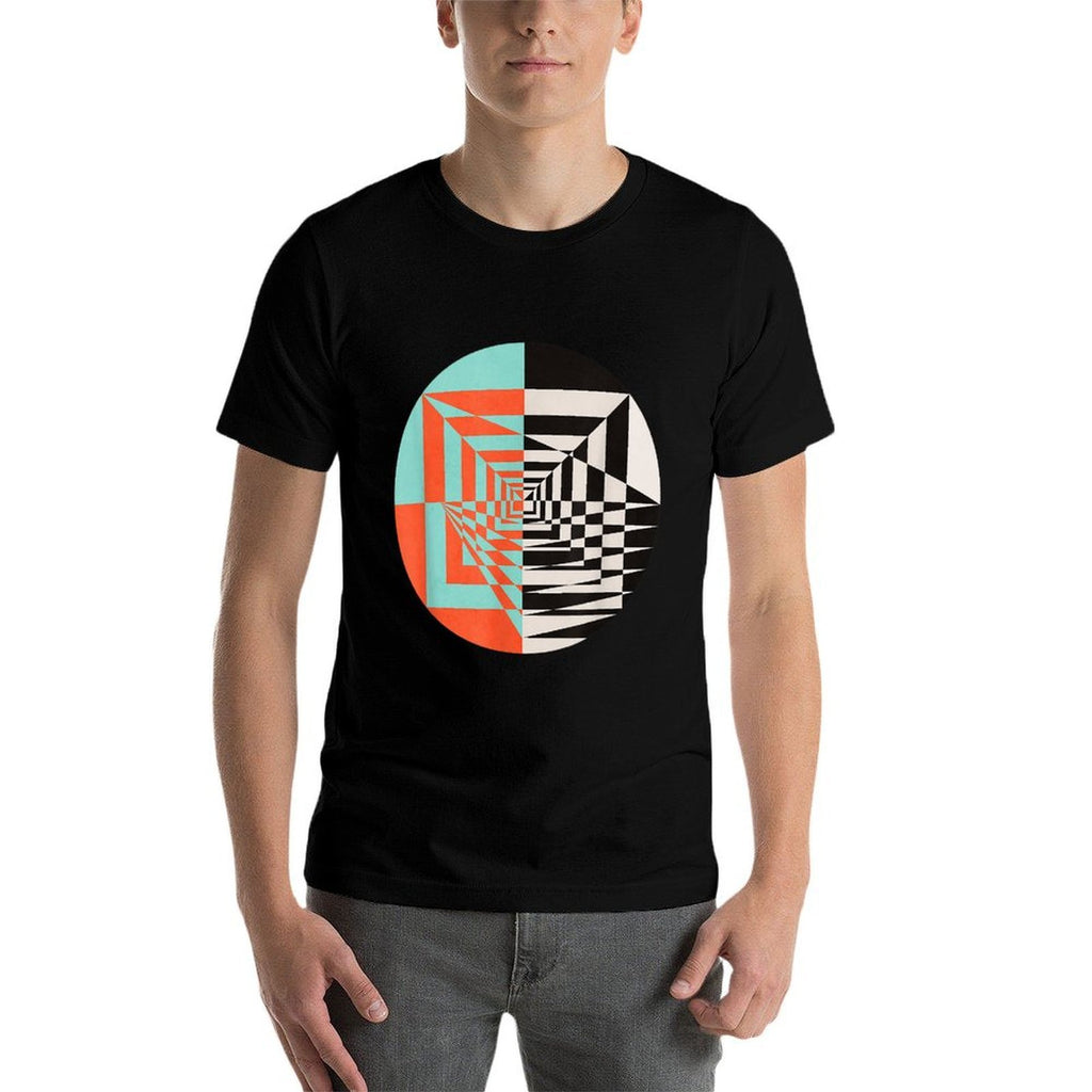 Circle Abstract Graphic Geometric Shapes Comfortable T-Shirt