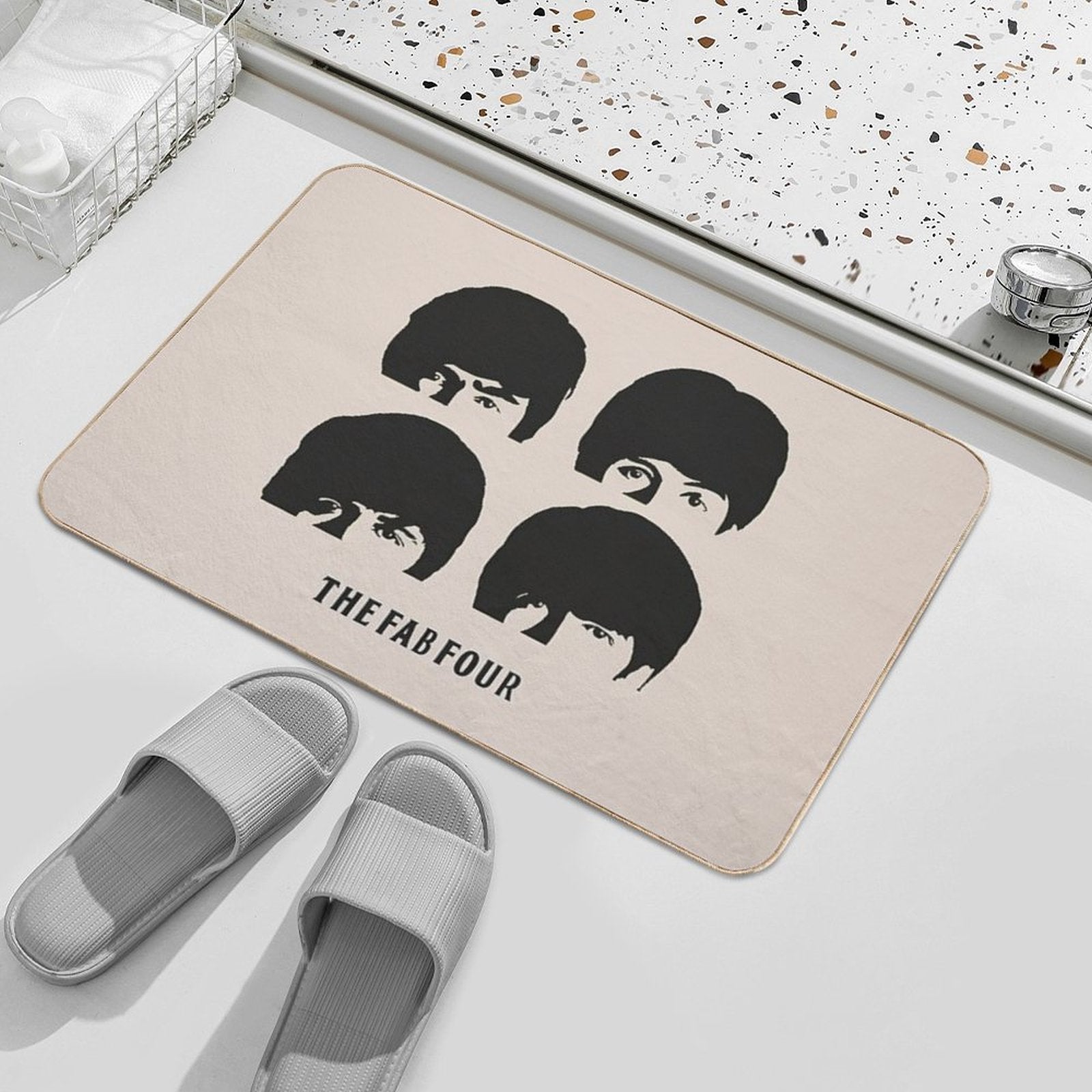 Fab Four  Long-Lasting Bath Mat