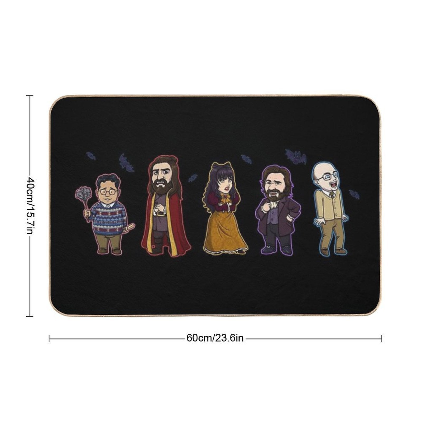 Lil What We Do in The Shadows Gang  Absorbent Bath Mat