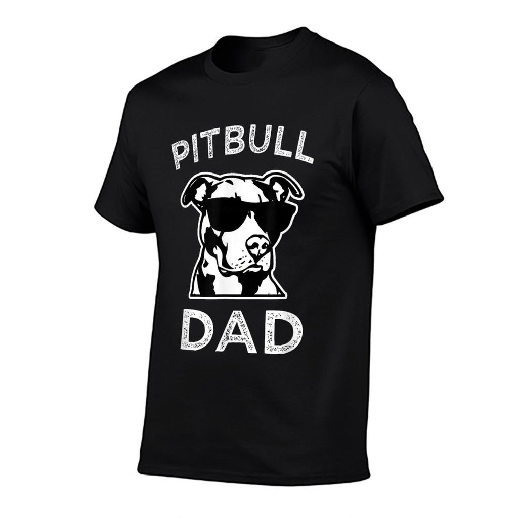 Mens Pitbull Dad Dog Lover Gift Fathers Day Pitbull Advocate  Stretchy T-Shirt