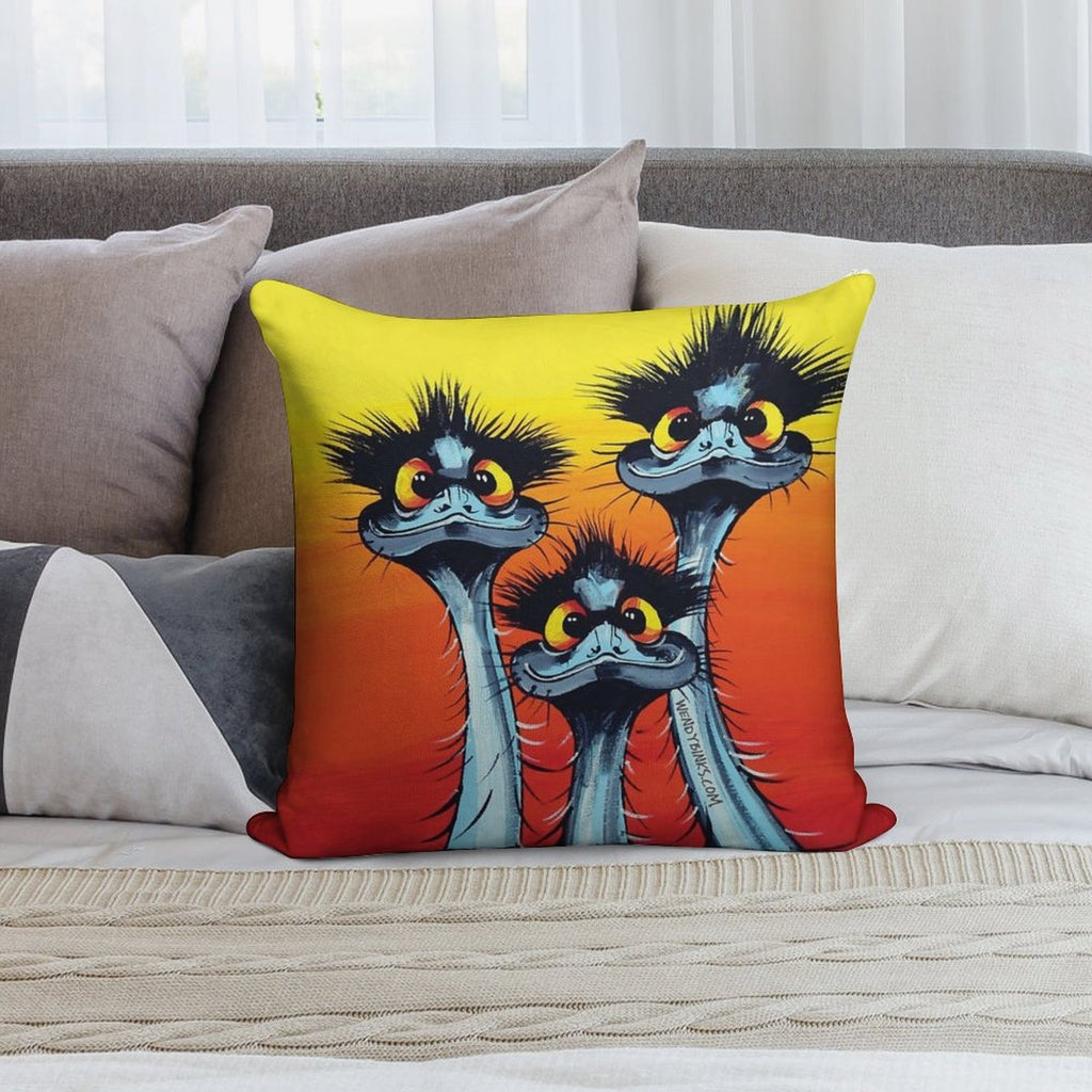 We Didn't Do It ! Soft Fade-Resistant Throw Pillow