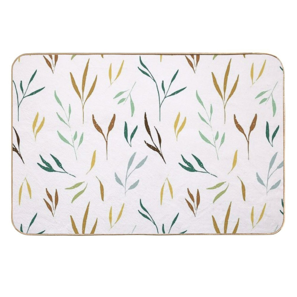 Colorful Branches  Fade-Resistant Bath Mat