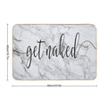 Get Naked Grey Marble Minimalist Design  Versatile Bath Mat