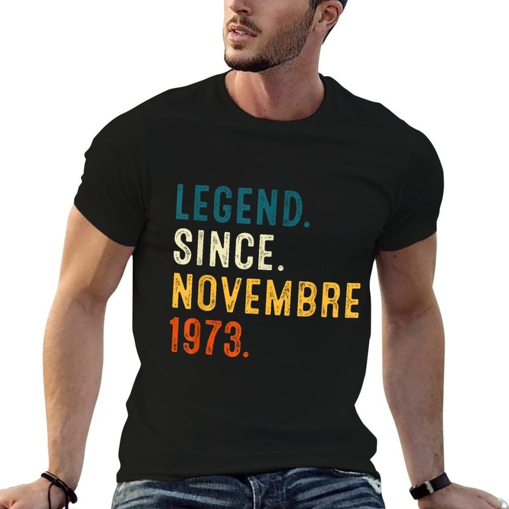 Funny 50 Years Old November 1973 Vintage Retro 50th Birthday  Polyester Blend T-Shirt