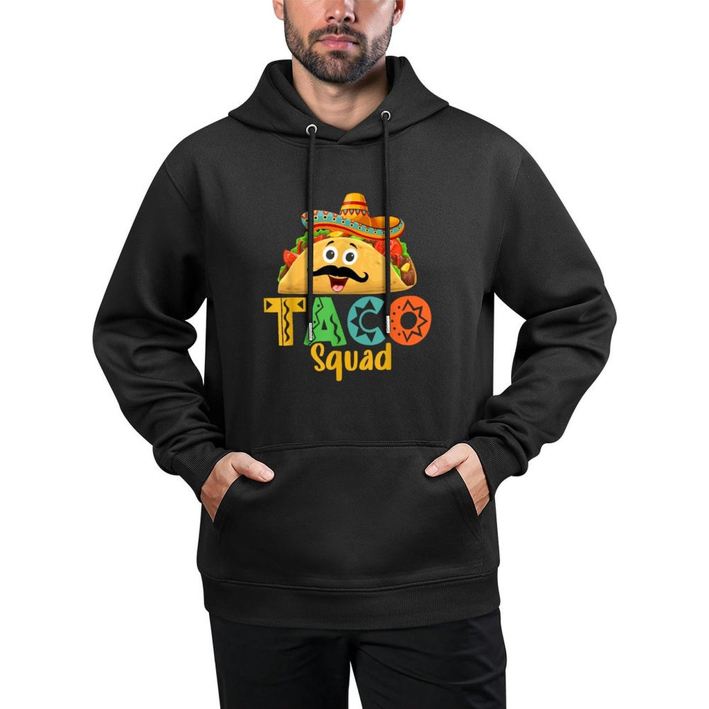 Mexican Food Lover Cinco De Mayo Taco Squad Cotton-Polyester Blend Hoodie