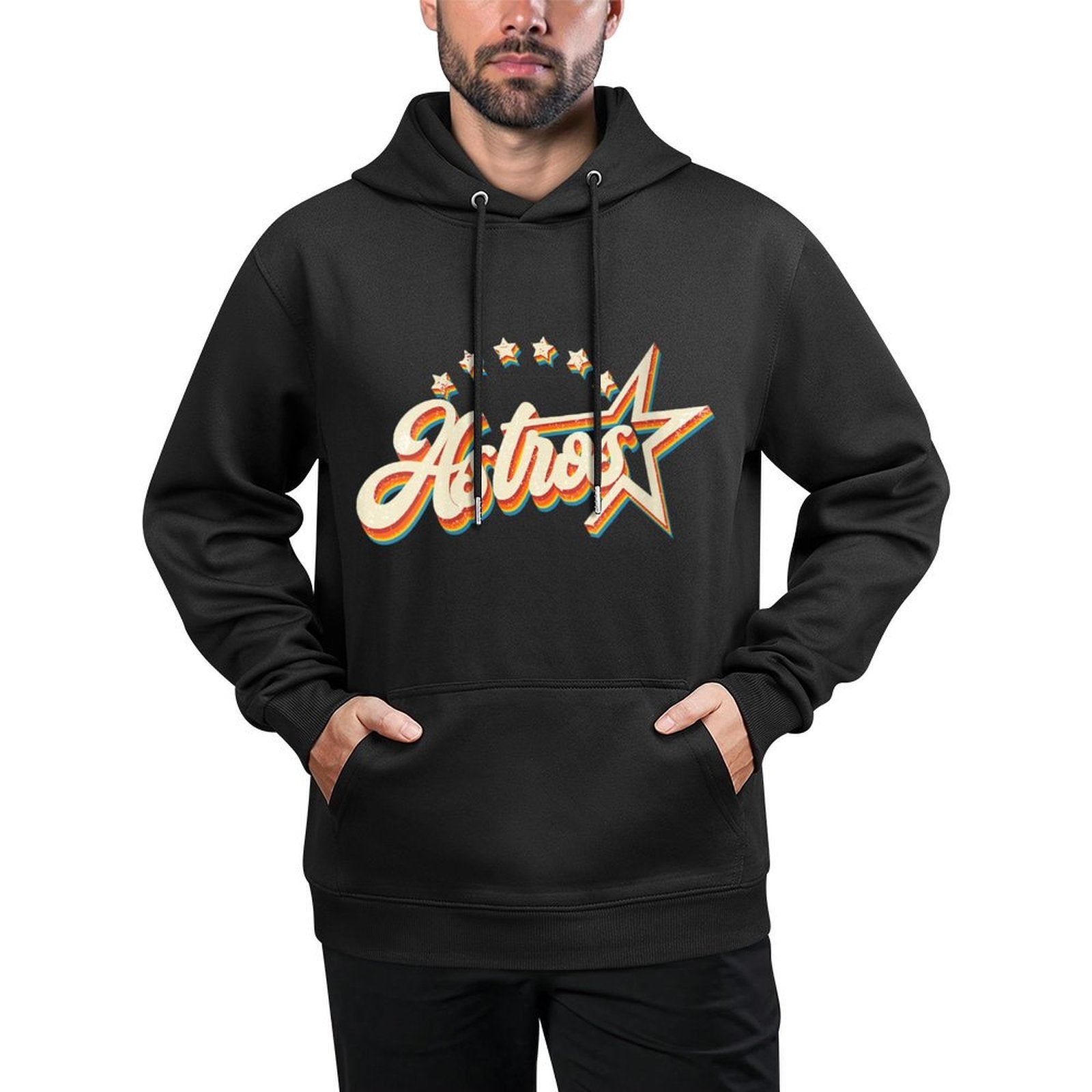 Astros Name Personalized Vintage Retro Gift for Men Women Colorfast Hoodie
