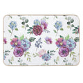 Blue Floral Print  Rapid-Drying Bath Mat