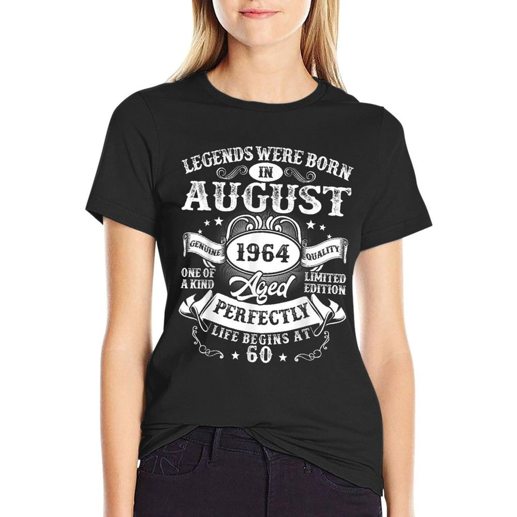Legends Were Born in August 1964 Vintage 60th Birthday Men  Stretchy T-Shirt