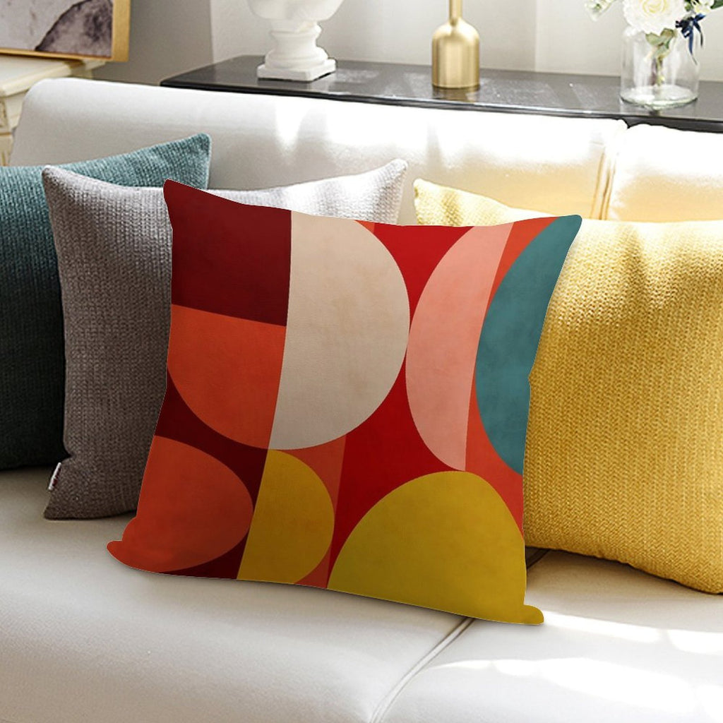 Mid Century 1 Soft Shrink-Resistant Throw Pillow