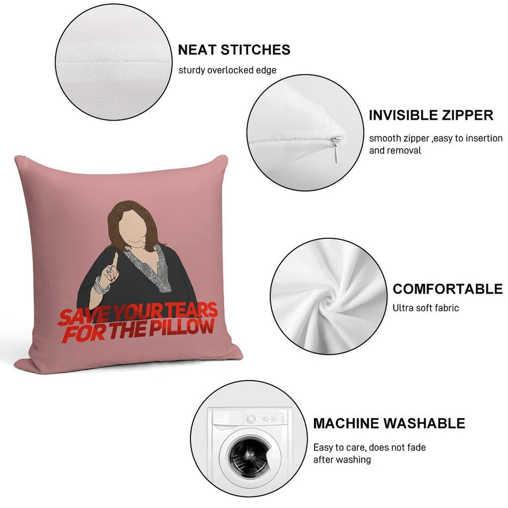 No Crybabies Soft Shrink-Resistant Throw Pillow