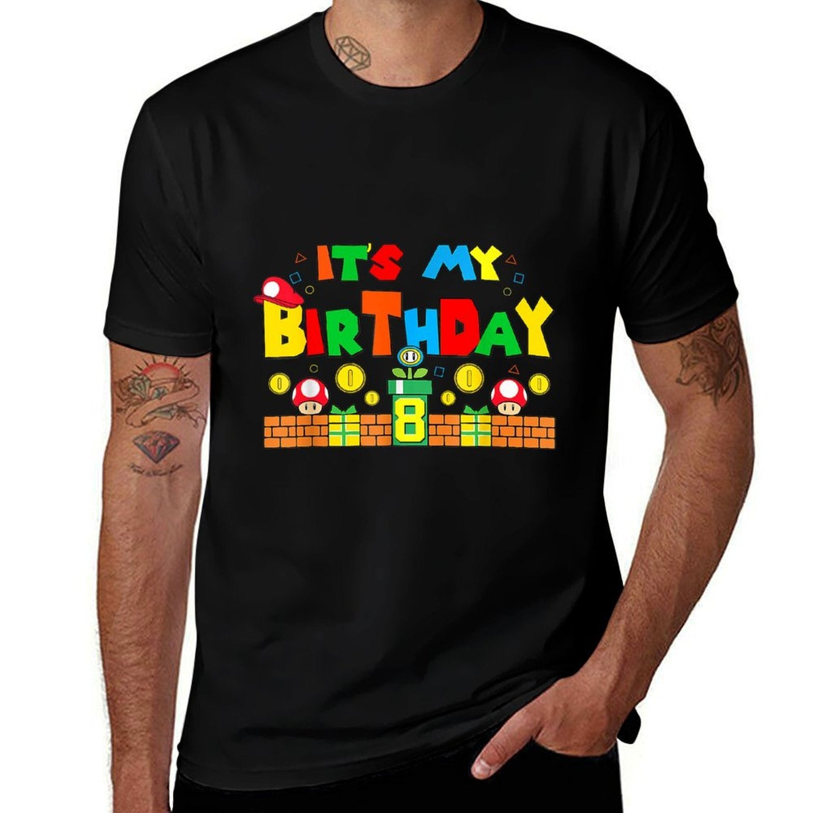 Its My 8th Birthday Game Gaming Dad And Mom Family  Quick-drying T-Shirt