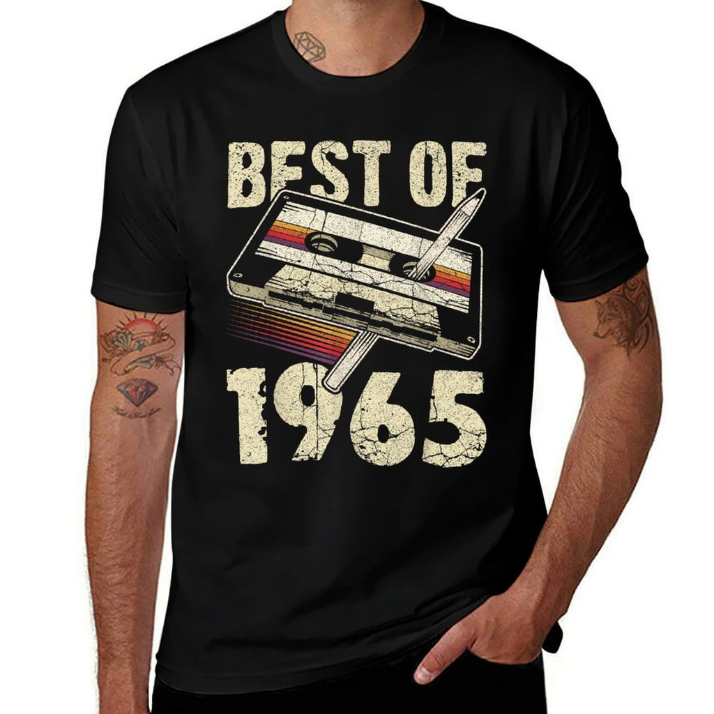 Best of 1965, Audio Cassette, 60th Birthday, 60 Years Old  Durable T-Shirt