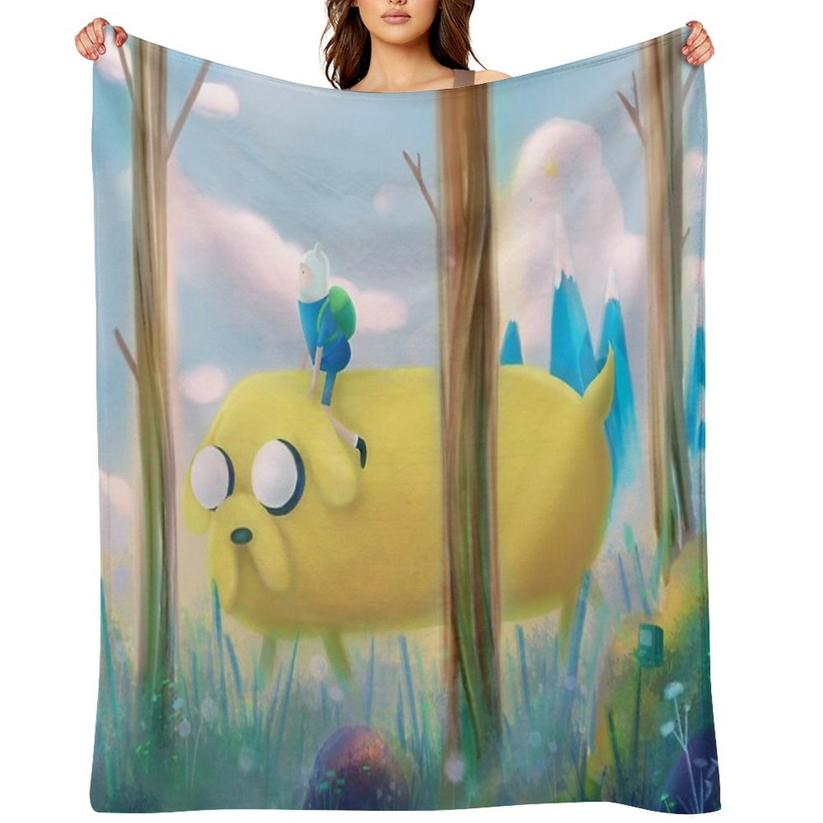 Finn And Jake Adventure All-season Throw Blanket