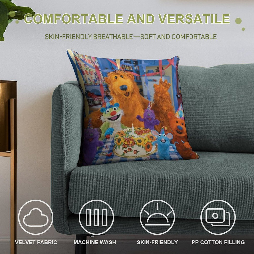 Bear in The Big Blue House Soft Style Accent Throw Pillow