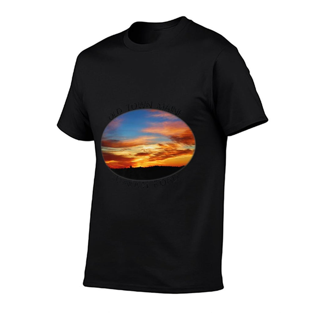Old Town, Maine Magic Hour Early Morning Twilight Sky Premium  Polyester Blend T-Shirt
