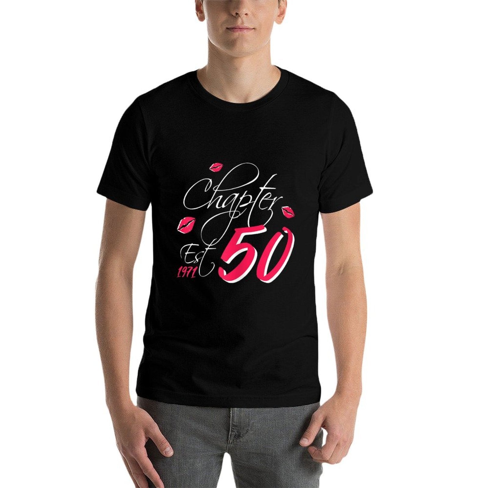 Womens Chapter 50 Est 1971 Women's 50th Birthday Beautiful Design  Easy-care T-Shirt