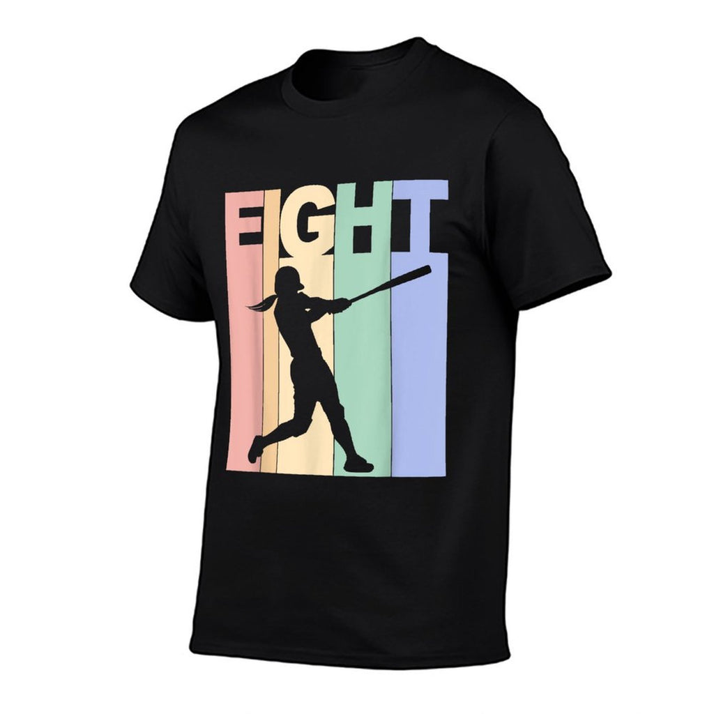 Vintage 8th Birthday Softball Girls 8 Year Old Birthday  Eco-friendly Material T-Shirt