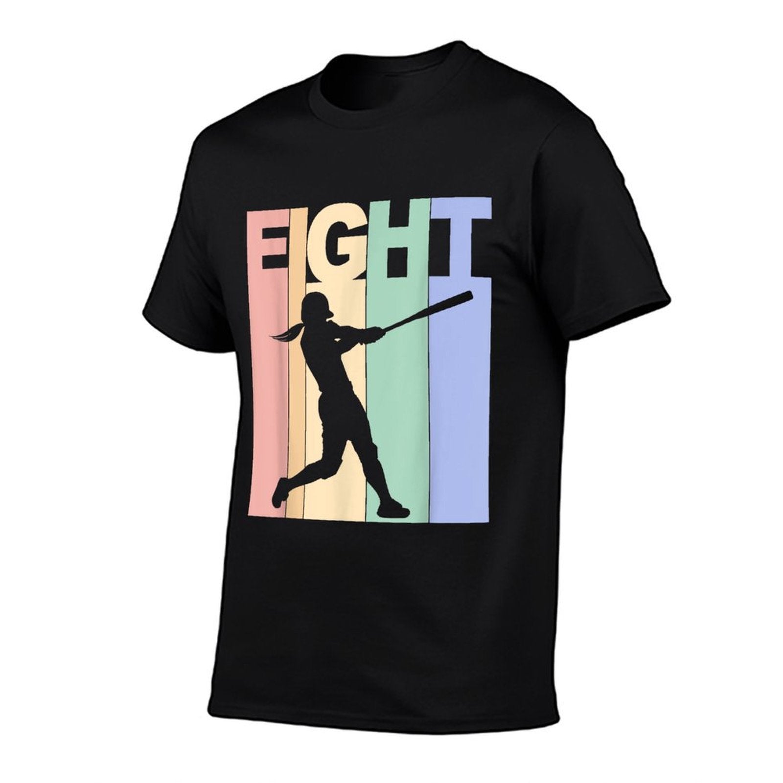 Vintage 8th Birthday Softball Girls 8 Year Old Birthday  Eco-friendly Material T-Shirt