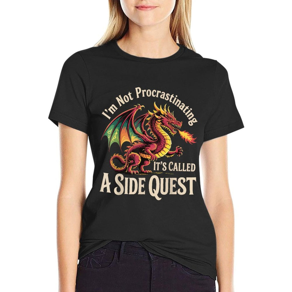 Im Not Procrastinating Its Called A Side Quest  Fade-proof Color T-Shirt