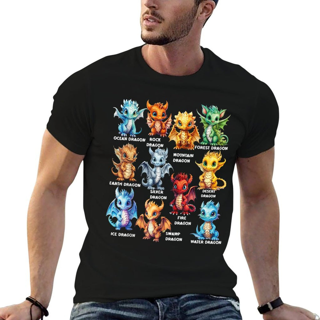 Types Of Dragons Cool Dragon Kids Toddler Boys Girls  Classic T-Shirt