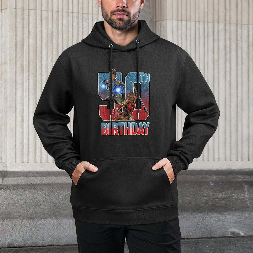 Marvel Shuri And Okoye 50th Birthday Graphic Moisture-Wicking Hoodie