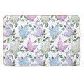 Lilac Flower Retro Vintage Pattern  Eco-Friendly Bath Mat