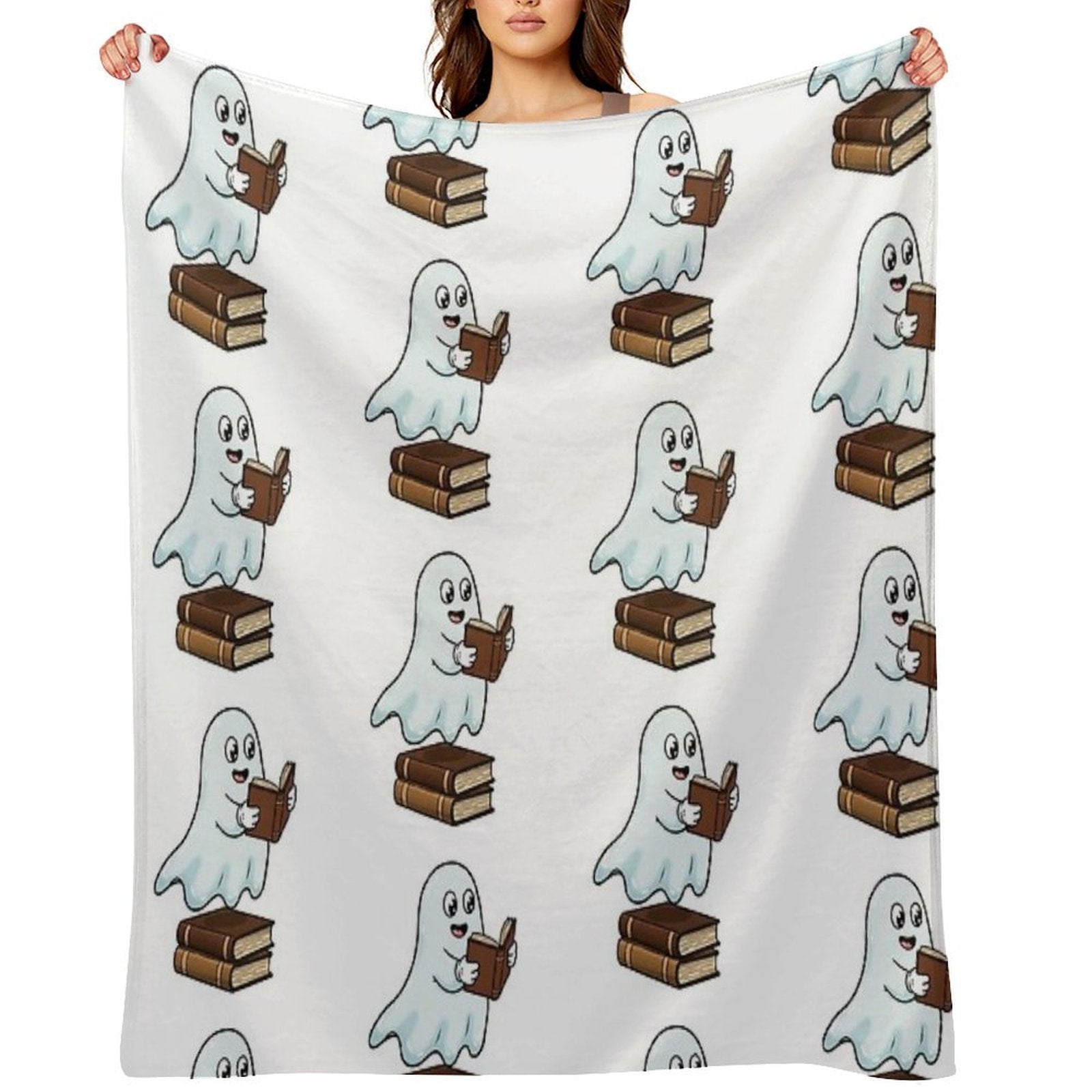 Ghost Reading Compact Throw Blanket