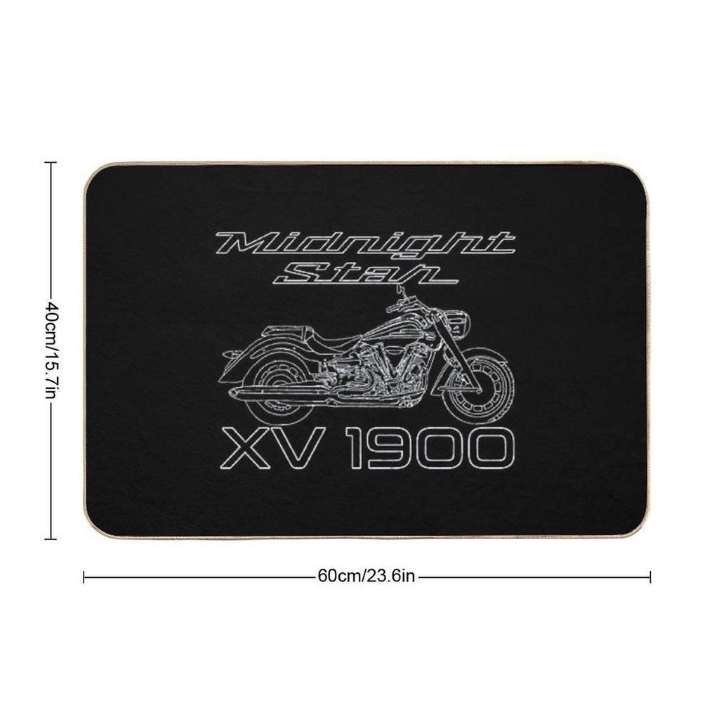 Midnight Star XV 1900 Bike  Odorless Bath Mat