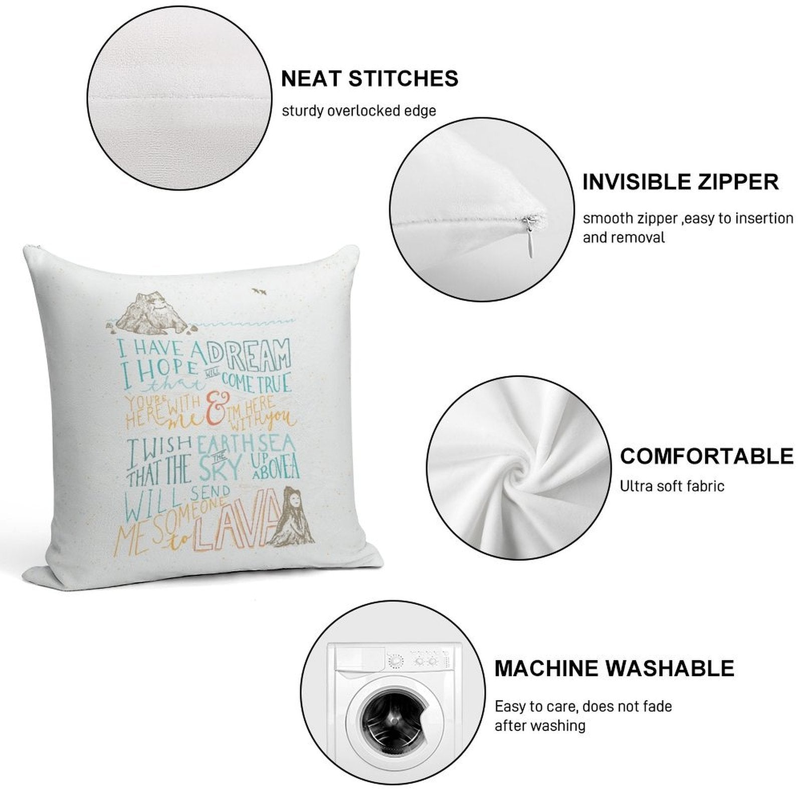 I Lava You Soft Easy Maintenance Throw Pillow
