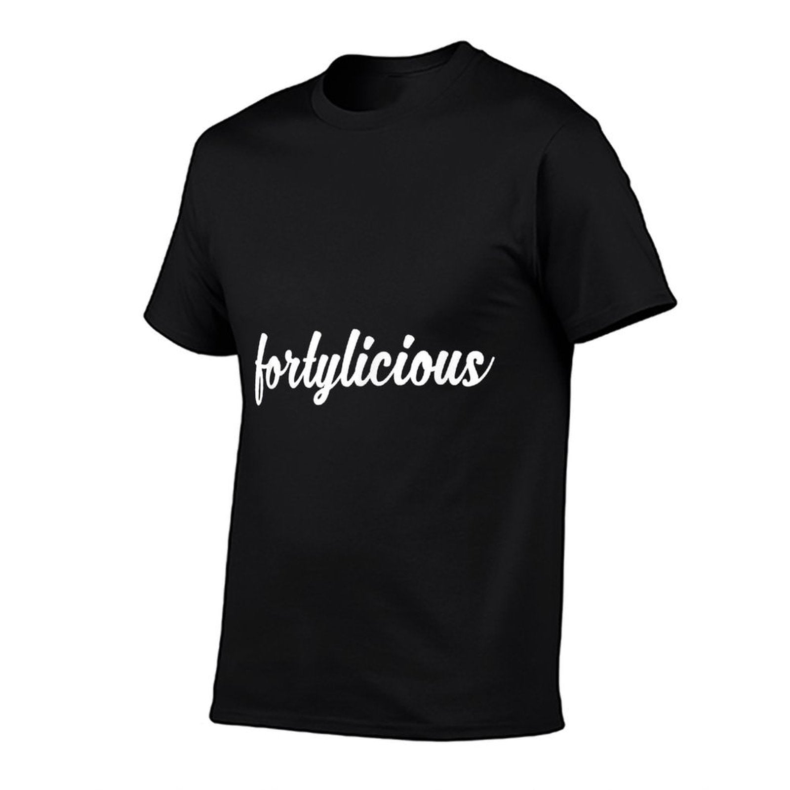 40th Birthday Fortylicious Forty  Oversized Silhouette T-Shirt