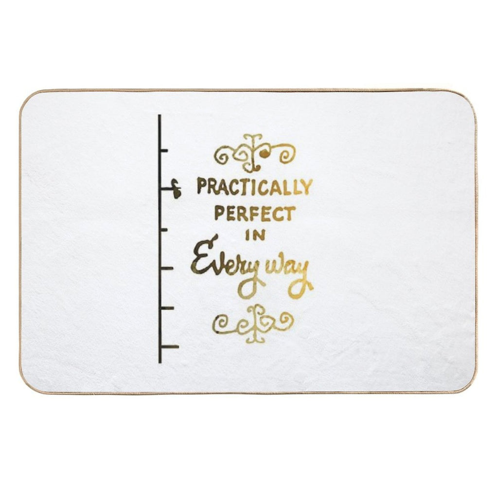 Practically Perfect in Every Way Inspired Silhouette  Long-Lasting Bath Mat