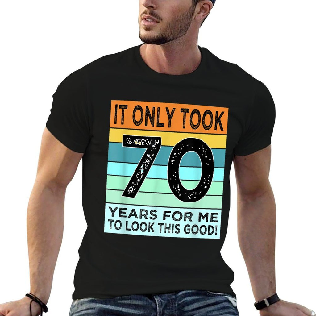 70th Birthday Tshirts For Men Women Turning 70 Years Old  Polyester Blend T-Shirt