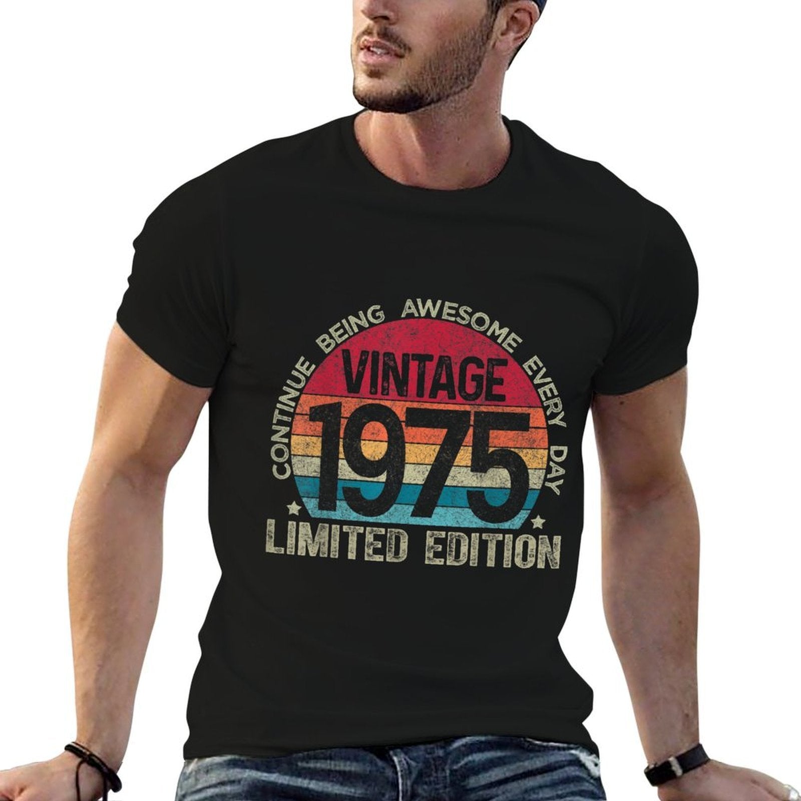 46th Birthday Retro Limited Edition 1975 Vintage Birthday  Durable T-Shirt